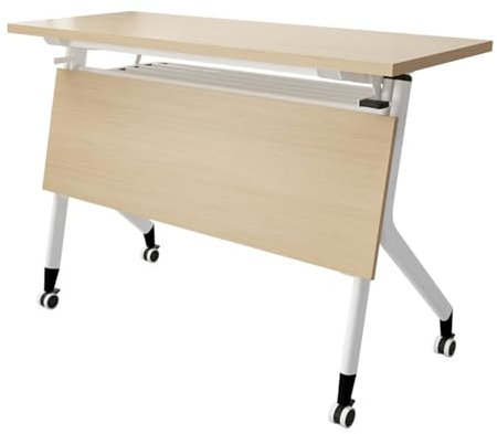 Klappbarer Konferenztisch, mobiler Trainingstisch, modern, groß, mobiler Konferenztisch mit leisen Rädern für Büro, Konferenzraum