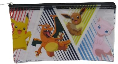 CYPBRANDS Pokémon, Schreibwaren-Set, Schreiben, Lineal, Radiergummi, Anspitzer, Federmäppchen, Bleistift, Mehrfarbig, offizielles Produkt