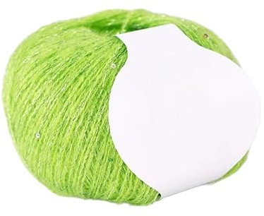 ZENZDS 2–8 Stück 25 g weiches Angora-Häkelgarn mit goldenen Pailletten/Faden, einfach zu verarbeiten, leichte Strickwolle für Kunsthandwerk, handgefertigte Kleidungsstücke, Pullover
