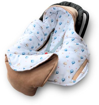 Just in Cotton Einschlagdecke Babyschale Kinderwagen Baby Decke | Velours Bambus Decke, Autositz Kindersitz, Babydecke Buggy, Ganzjahresdecke für Neugeborenen und Kleinkinder