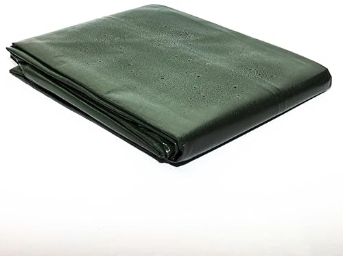 TARPAFLEX 2m x 2m Green/Brown Tarpaulin Waterproof Heavy Duty Tarp Sheet Cover, 250gsm Multipurpose Groundsheet With UV Protection & Shrinkproof Material
