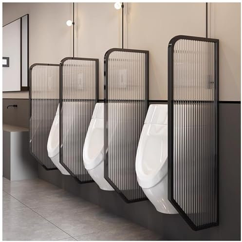 FLEPYHB Toilettentrennwand Aus Gehärtetem Glas, Wandmontierte Schutztrennwand Für Öffentliche Toiletten, Herren-Urinal-Sichtschutzwand Für Hotels, Restaurants, Bars