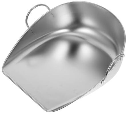 TOKIDNY Recogedor De Basura De Acero Inoxidable Multiusos Reutilizable para Limpieza De Manos para Cocina y Jardín Recogedor De Residuos