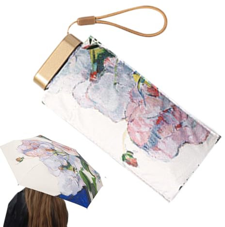 Sun Parasol | Paraguas Compacto para Viaje - Artículos de Viaje Doble Uso para Playa, Eventos, Fotografía, Golf, Senderismo y Escalada