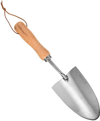 UKCOCO Petite Pelle de Jardin Bêche à Main pour Creuser et Planter Outil de Jardinage Acier