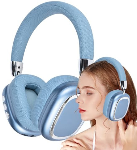 lisutupode Casque Audio Circum-Aural - Casque Supra-Auriculaire avec Intégré - Écouteurs Légers pour Voyage Sport Bureau Course Jeux
