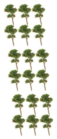 HANABASS 18 Pcs Pommiers Artificiels Réalistes pour Décor de Table à Sable Arbres Miniatures Faux pour Maquette et Paysage de Microdécorations DIY