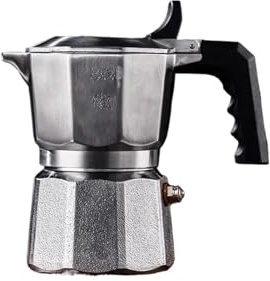 DMWLZHO Caffettiera elettrica Moka con Base riscaldante Integrata, Acciaio Inox 316 220V 800W – Caffettiera for caffè Espresso a Tre valvole for Uso Domestico(Three Valve Kettle)
