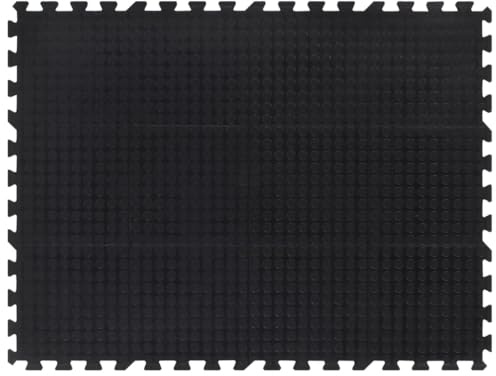 Sophrelle Baldosa de Suelo de Goma Negro 12 mm 90x120 cm Negro,155672