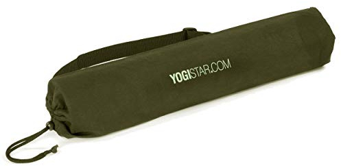 Yogistar 104157 Yogatasche Basic - Baumwolle - 65 cm - Olive, 65 x 14 x 14 cm