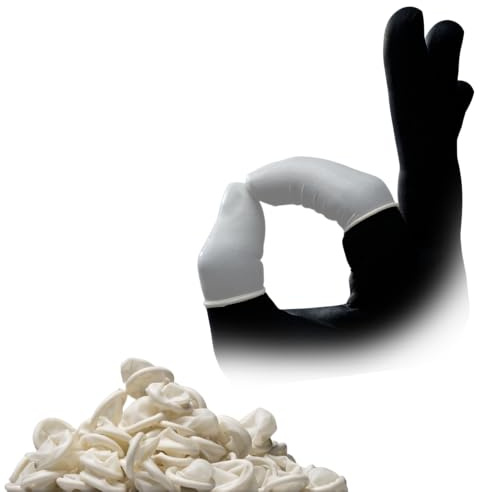MED-COMFORT Latex-fingerlingar puderfria, 100 stycken i 4 storlekar, storlekar: 3