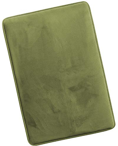 Clara Clark Bathroom Rugs, Ultra Soft Non Slip and Cozy Ultraweicher, Rutschfester und saugfähiger Badezimmerteppich, Memory-Schaum-Samt-Fleece, salbeigrün, 51 x 81 cm (Rectangular)
