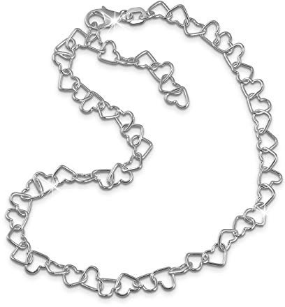 SilberDream 25cm Fußkette Damen Silber nickelfrei Herzchen Echt Silber D1SDF2146J