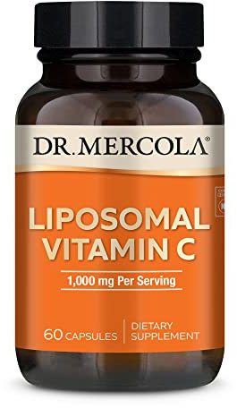 Dr. Mercola Liposomal Vitamin C Dietary Supplement, 30 Servings (60 Capsules), Immune Support, Non GMO, Soy Free, Gluten Free