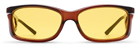 Lunettes MediView pour la dégénérescence maculaire, le glaucome - Cadre EyeC, jaune, 1 Stück (1er Pack)