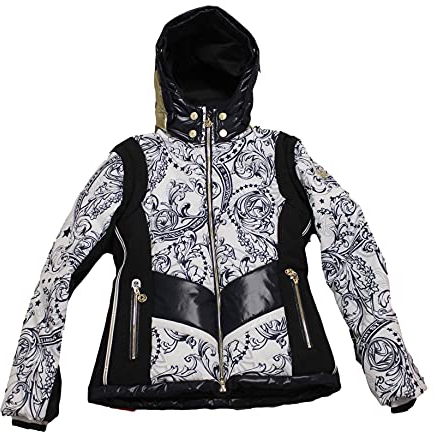 Sportalm Kitzbühel Damen Ski Jacke White Rock Blau Weiß, 36