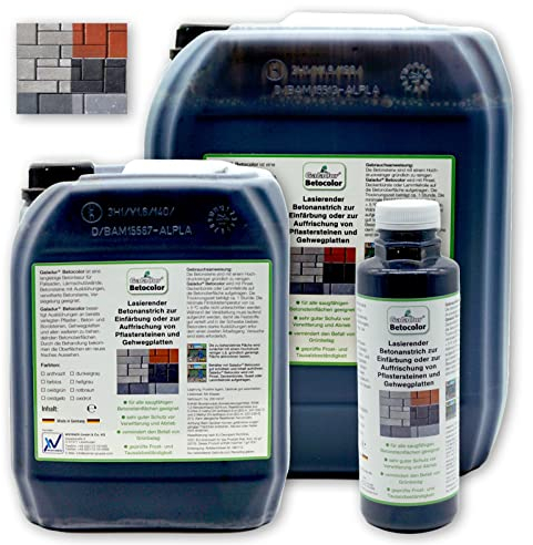Galadur® Betocolor Betonlasur Betonfarbe Pflastercolor Pflastersteinfarbe (500 ml, anthrazit)