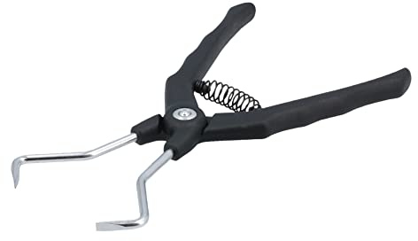 Laser 8472 Electrical Connector Disconnect Pliers, Angle Jaw, Black