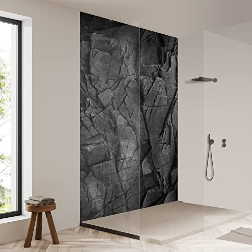 yourplate Duschrückwände mit individueller Größe (1 Rückwand – Premium Matt – st09) – Duschrückwand Alu mit Feuchtigkeitsschutz – Rückwand Dusche zur einfachen Montage
