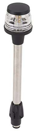 Feu de Poupe à LED All Round 360 ° LED Lampe de Signalisation D'ancre Feu D'ancre de Navigation Lampe de Poteau de Bateau DC10‑24V 2.5W 250LM