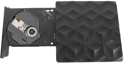 Mikikit Quemador Portátil Ultra Delgado Unidad Portátil Reproductor De Bluray USB Escritor Unidad Externa para ROM Quemador Regrabadora De DVD DVD ROM Regrabadora De