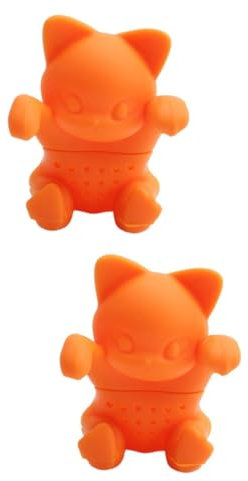 Garneck 2St Tee-Eier für losen Tee Feinmaschiger Teefilter feinmaschiges Sieb Teeei lustige Form Teeei für Kräutertee geschenk Teesieb Tee-Ei aus Silikon Lustiges Tee-Ei Ultrafiltration