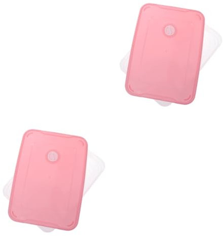 TOPBATHY 2Er-Box versiegelter Crisper- aufbewahrungsbox für gefrierdosen Lebensmittelbehälter Behälter mit Deckel organizer mehrschichtig schärfer Tablett