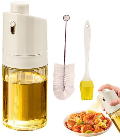 Pulvérisateur d'huile d'olive – Huile avancée originale de cuisson | Pulvérisateur d'huile de cuisson avec brosse, brumisateur d'huile, distributeur d'huile pour pulvérisation de cuisine, vaporisateur