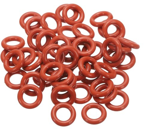 PATIKIL 50 Stück O-Ringe 15 x 9 x 3 mm Dichtungsringe, Nitrilkautschuk Dichtung O Ring Gummidichtung Rund Seal Unterlegscheiben für Wasserhahn Poolpumpe Schnellkupplung Kugelhahn, Rot