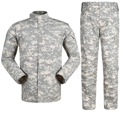Oanviso Herren 2 Teilig Windjacke Tactical Übergangsjacke Combat Regenjacke Taktische Tarnung Cargo Hose Warm Winter Uniform Set Militär Anzug Männer Outdoor Jagdbekleidung