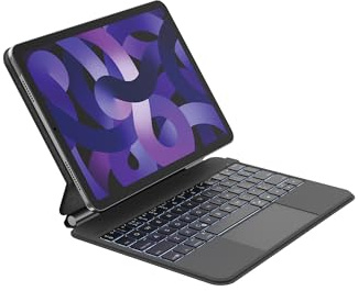 Belkin Pro Funda para iPad con Teclado retroiluminado y Soporte magnético, Control Multi-Touch, Almacenamiento magnético Apple Pencil, QWERTY, Teclas Multimedia para iPad M4 Pro 11