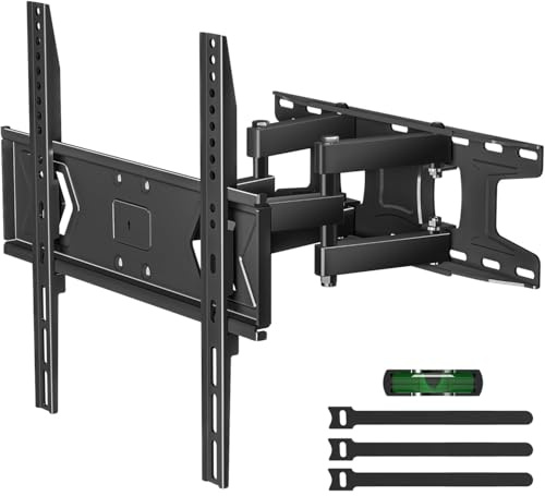 Suptek Full Motion TV väggfäste för 32-60 tums TV-apparater, vridbar och lutning justerbar fäste, dubbla ledararmar, passar 40,6 cm dubbar, max VESA 400 x 400 mm, stöder upp till 150 kg, MA001