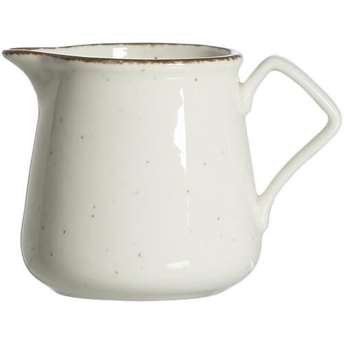 Ritzenhoff & Breker Krug Casa, 330 ml, Servierkrug im Vintage-Look, Mix & Match-Geschirr, Spülmaschinenfest & Mikrowellengeeignet, Porzellan, Creme