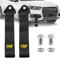 2 Pièces Racing Voiture Remorque Corde, Auto Cordes de Remorquageen Nylon, Sangle de Remorquage Racing, pour Véhicule Avant Arrière Pare Chocs—Noir