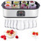 Electric Yogurt Maker, Automatic Yoghurt Maker, 1400ml Yogurt Maker with 8 Glass Jars,Multi-Function Yogurt Maker Machine,LED Display Adjustable Time & Temp Control, 48 Working Hours Yogurt Makers