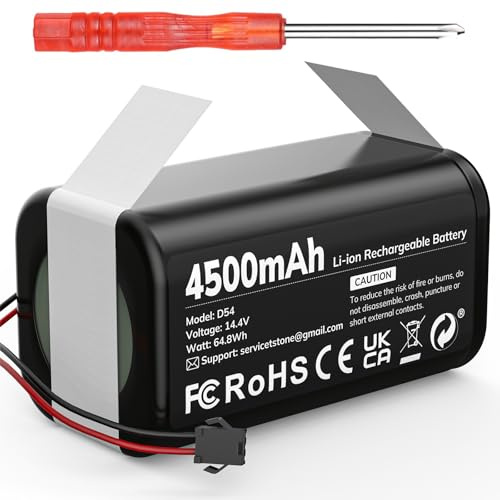 keenstone 4500mAh Li-Ion Batería de Repuesto Compatible con Conga Excellence 1090 990 950 1790, Ecovacs Deebot N79 N79S DN622 RoboVac 11 11S 30 35C y IKOHS Netbot S14 S15