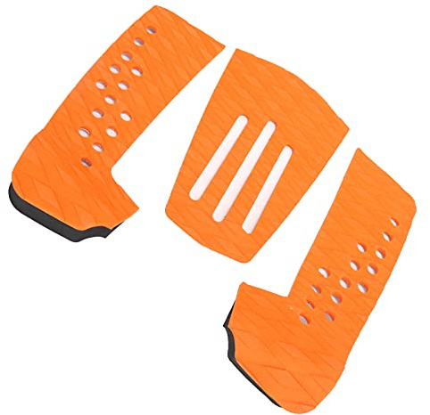 Dilwe Eva Surf Deck Pad Schockresistant Feuchtigkeitssicheres Traktionsmatte für Surfboard 3-PCs Skimboard-Zubehör [Strandurlaub] Rhombus-Design (4)