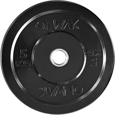 OnWay Olympia Hantelscheibe Platten Gewichtsscheibe 1x 5 kg 50mm für Gewichtheben