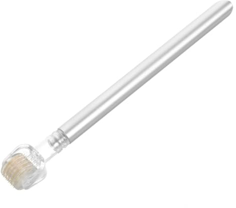 LRXIYODE Rullo Micro Sopracciglia e Contorno Capelli Con Testina Sostituibile Manico Acciaio Inossidabile Per Cura Precisa e Modellatura Sopracciglia Uomo e Donna