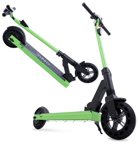 Babuloo E Scooter Kinder von 8-12-16 Jahren - 8 Faltbarer Elektroroller - Max Reichweite 15 KM - Max. 20 KM/H - Pannensichere Wabenreifen - LED-Anzeige - Geschenk für Kinder und Jugendliche (Green)