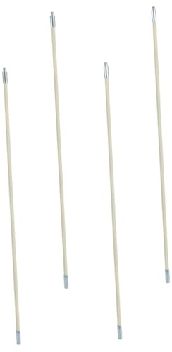 MOTHNUR 4pcs Chimney Sweep Brush Head with Nylon Cleaning Rods Plastic Chimney Cleaning Set and Dryer Vent