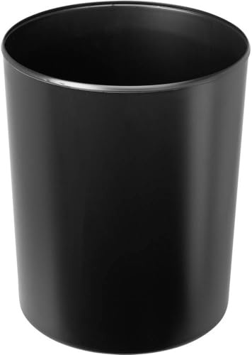 HAN 1818-F-13, corbeille à papier anti-feu, ignifuge, difficilement inflammable, sûre, élégante, qualité premium, 20 litres, noir
