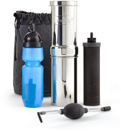 Go Berkey Kit Water Filter +Black Purifier elements Filtration System UK