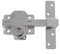 Amig - Cerrojo de Sobreponer con Cilindro Redondo Interior y Exterior Mod. 4-105 x 170 mm - Cerradura de Seguridad con Llave - Incluye 5 Llaves de Punto - Acero Plateado