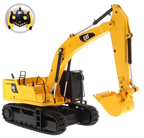 Carrera - 37023001 - CAT 336 Bagger I Offiziell Lizenziertes RC Baufahrzeug I Für Kinder & Erwachsene ab 8 Jahren I wiederaufladbarer Batterie für 45 Minuten Spielzeit I Für drinnen & draußen I 2,4GHz