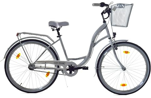 T&Y Trade 26 Zoll Kinder Mädchen City Fahrrad Mädchenfahrrad Bike Rad Nexus Nabenschaltung STVO Beleuchtung Rücktritt Reflex Weiß Weiss 3 Gang