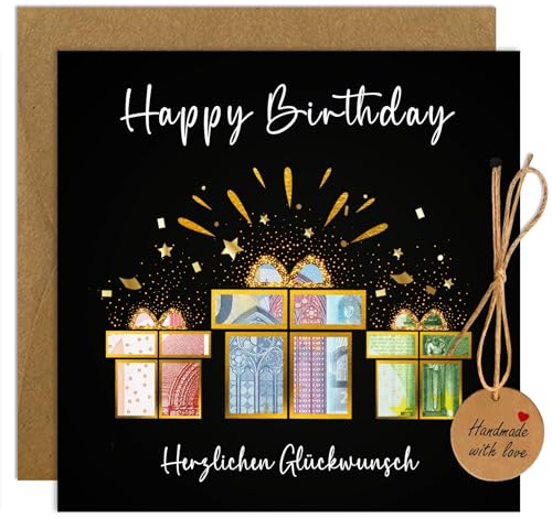 Geldgeschenke Geburtstag mit Umschlägen, Geburtstagskarte Geldgeschenke | Geldgeschenke Verpackung Geburtstag, Geburtstagsgeschenk für Frauen Männer, Geschenke für Männer Frauen Geburtstag