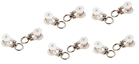 Ciieeo 20piezas De Cortina De Unidades Riel De Cortina Rodillos Guías De Varilla para Rueda De para Corredizas