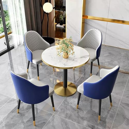 Modernes 7-teiliges Konferenzraum-Set mit Tisch und Stühlen, Büro, Empfang, Club, Besprechungstisch mit Verhandlungsstühlen, ideal für Kaffee, Küche, Esszimmer oder Wohnzimmermöbel
