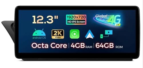 Autoradio voiture tablette GPS pour Audi A4 A5 Android 13 WiFi 4G XTRONS QLA22UHA12A4L Carplay Auto 12.3